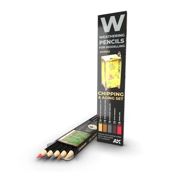 AK Interactive – WATERCOLOR PENCIL SET CHIPPING SET – AK10042 - AK Interactive - Ludik Vault