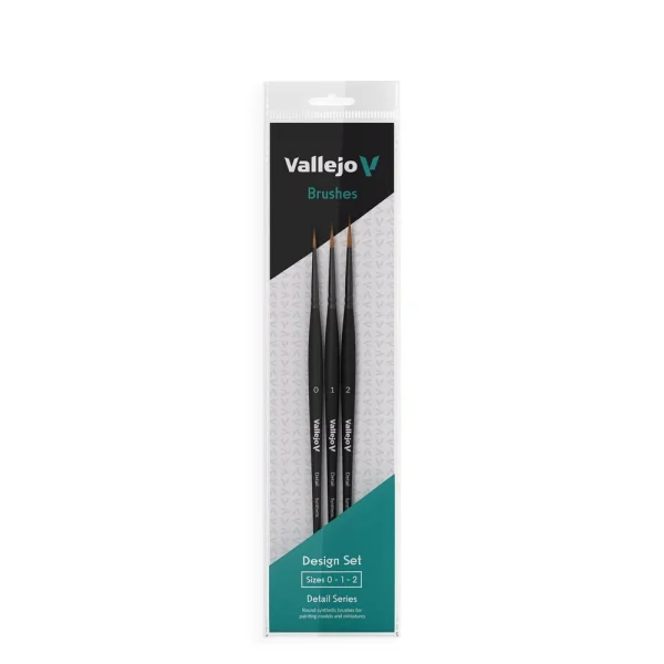 Vallejo – Design Set Synthetic fibers (Sizes 0, 1 & 2) – B02991 - Vallejo - Ludik Vault