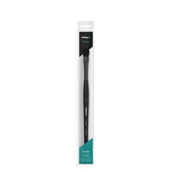 Vallejo – Filbert Shader Flat Synthetic Brush No. 8 – B06008 - Vallejo - Ludik Vault