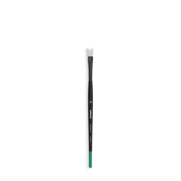 9551002615-1 Vallejo - Weathering Flat Synthetic Brush Large (8) - B09003
