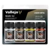 Vallejo – Alcoholbased Metallic Set Gold (2), Silver & Copper 35 ml – 70199 - Vallejo - Ludik Vault
