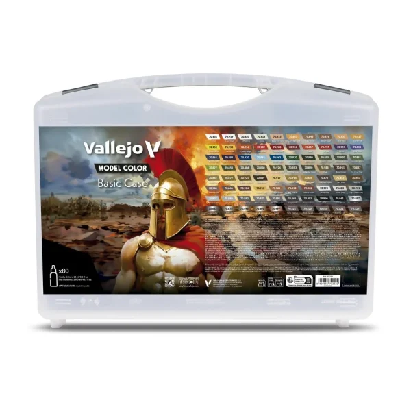 Vallejo – Basic Case. Includes: 75 basic colors + 5 auxiliaries 18 ml – 70252 - Vallejo - Ludik Vault