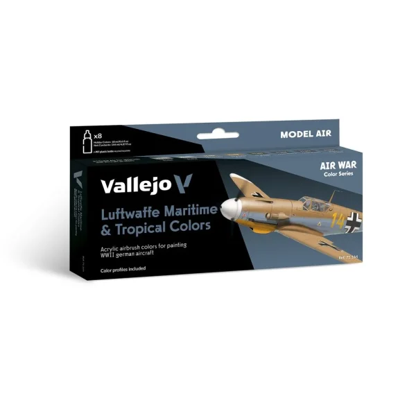 9551711647 Vallejo – Luftwaffe Maritime And Tropical Colors 1941 to EndWar 18 ml – 71164 - Vallejo - Ludik Vault