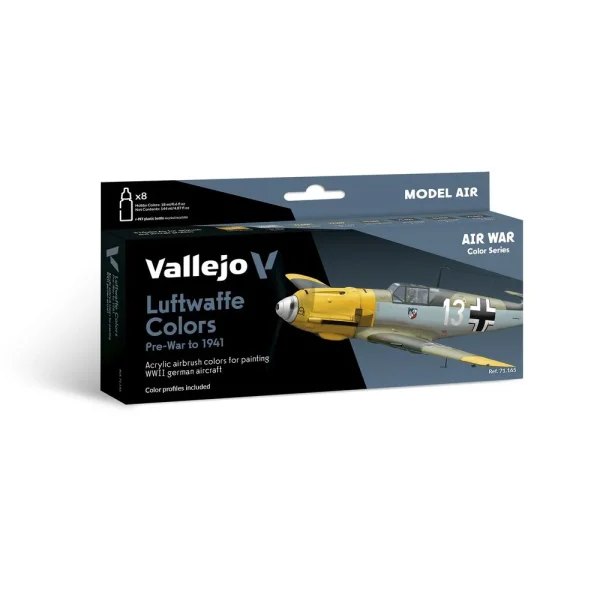 9551711654 Vallejo – Luftwaffe PreWar to 1941 18 ml – 71165 - Vallejo - Ludik Vault