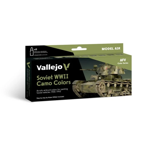 9551711883 Vallejo – Soviet WWII Camo Colors by Adam Wilder 19351945 18 ml – 71188 - Vallejo - Ludik Vault