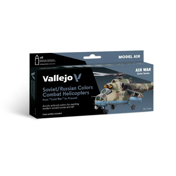 9551716017 Vallejo – Soviet / Russian Colors Combat Helicopters post WWII to present 18 ml – 71601 - Vallejo - Ludik Vault