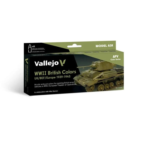 9551716147 Vallejo – WWII British Colors UK/BEF/Europe 19391945 18 ml – 71614 - Vallejo - Ludik Vault