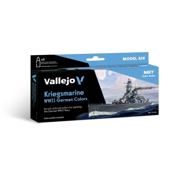 9551716154 Vallejo – Kriegsmarine WWII German Colors 18 ml – 71615 - Vallejo - Ludik Vault