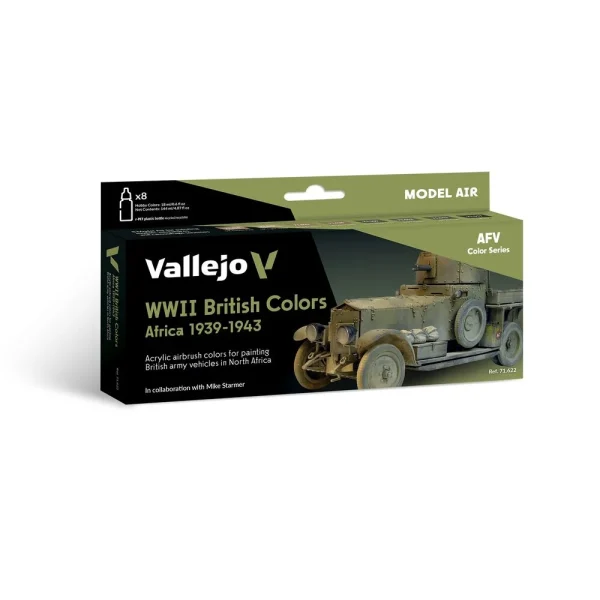 9551716222 Vallejo – WWII British Colors Africa 19391943 18 ml – 71622 - Vallejo - Ludik Vault
