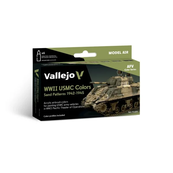 Vallejo – WWII USMC Colors Sand Patterns 19421945 18 ml – 71624 - Vallejo - Ludik Vault