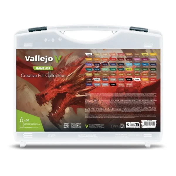 9551721851 Vallejo – Creative Full Collection. Includes 51 colors, 7 primers and 2 auxiliaries 18 ml – 72185 - Vallejo - Ludik Vault