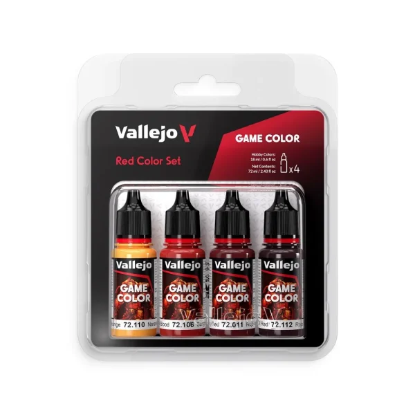 9551723770 Vallejo – Red Color Set 18 ml – 72377 - Vallejo - Ludik Vault