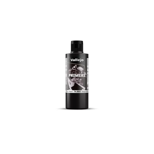 Vallejo – Gloss Black Primer 200 ml – 74660 - Vallejo - Ludik Vault