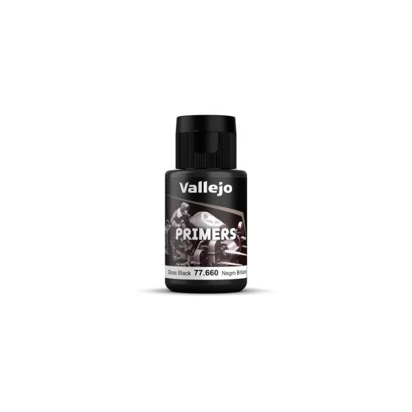 Vallejo – Gloss Black Primer 32 ml – 77660 - Vallejo - Ludik Vault