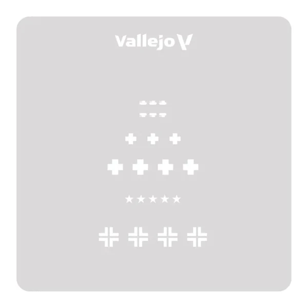9551986373-1 Vallejo - Assorted German WWII Tank Marks 125 x 125 mm - ST-AFV001