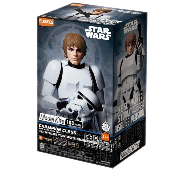 BLO-SWL-00 Blokees – Star Wars – Luke Skywalker Stormtrooper – Champion Class 04 - Blokees - Ludik Vault