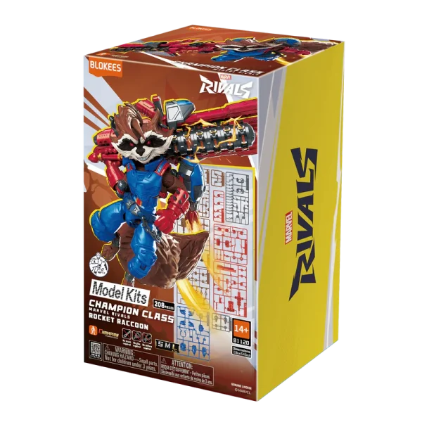 BLO-RAC-00 Blokees – Marvel Rivals – Rocket Raccoon – Champion Class 08
