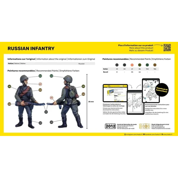 1000496030-3 Heller - Russian Infantry - 49603