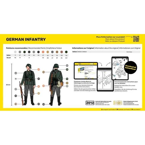 1000496050-3 Heller - German Infantry - 49605