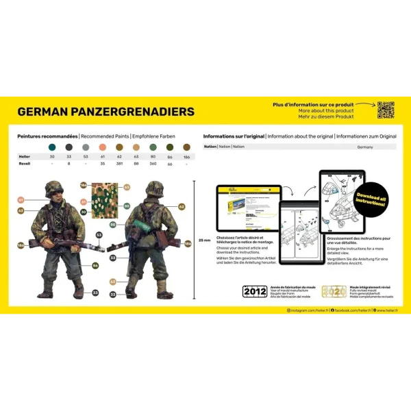1000496060-3 Heller - German Panzergrenadiers - 49606