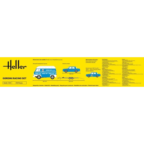 Heller - Gordini Racing Set - 50328