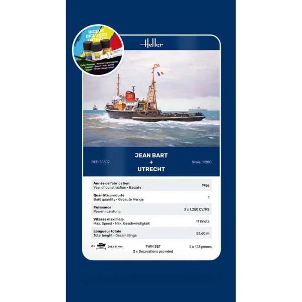 1000556020-card Heller - STARTER KIT Twin Set Jean Bart + Utrecht - 55602