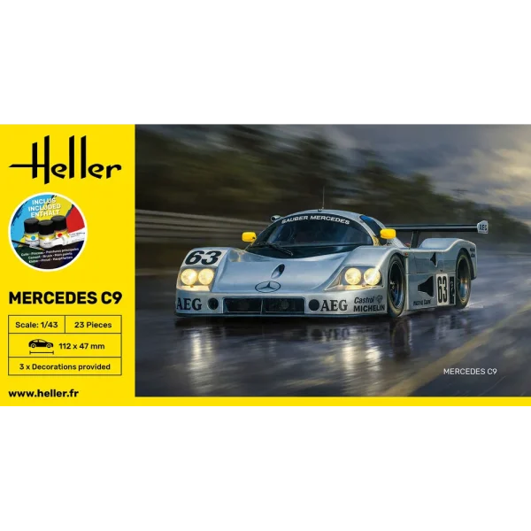 1000561070-2 Heller - STARTER KIT Mercedes C9 - 56107