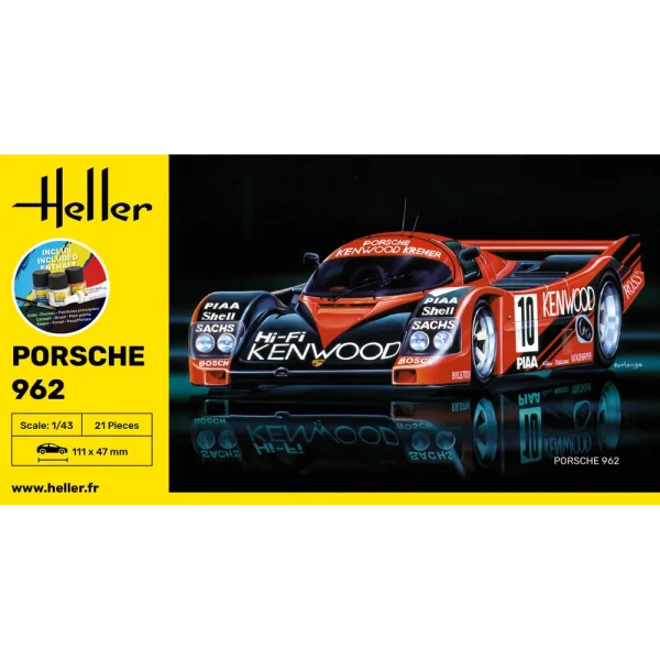 1000561090-2 Heller - STARTER KIT Porsche 962 - 56109