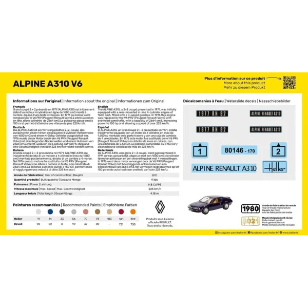 1000561460-3 Heller - STARTER KIT Alpine A310 - 56146