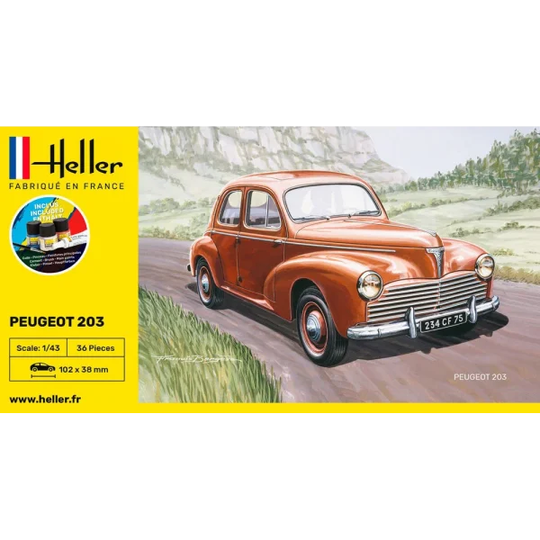 1000561600-2 Heller - STARTER KIT Peugeot 203 - 56160