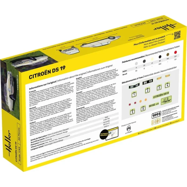 Heller - STARTER KIT Citroen DS 19 - 56162