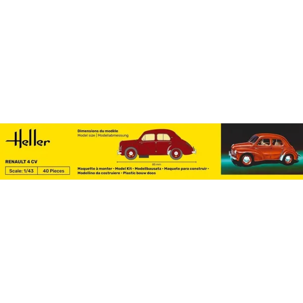 1000561740-4 Heller - STARTER KIT Renault 4 CV - 56174