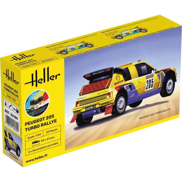 1000561890 Heller - STARTER KIT Peugeot 205 Turbo Rallye - 56189