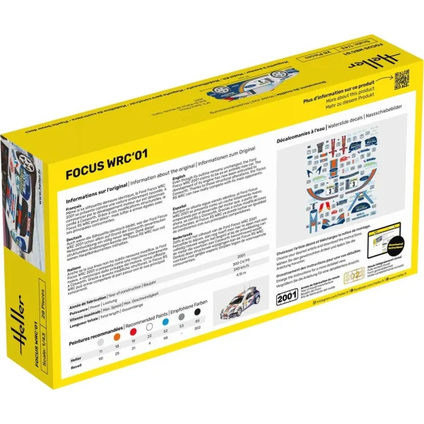 1000561960-1 Heller - STARTER KIT Focus WRC'01 - 56196