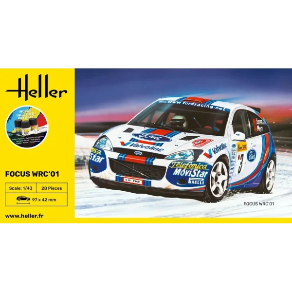 1000561960-2 Heller - STARTER KIT Focus WRC'01 - 56196