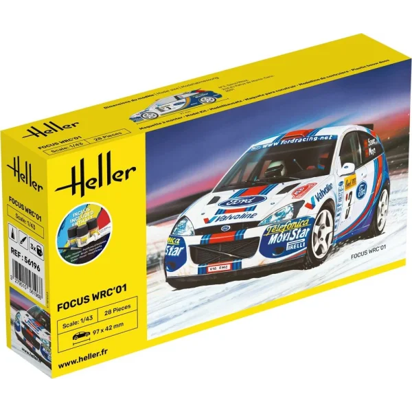1000561960 Heller - STARTER KIT Focus WRC'01 - 56196