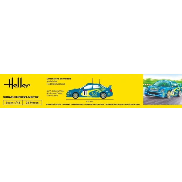 1000561990-4 Heller - STARTER KIT Impreza WRC'02 - 56199