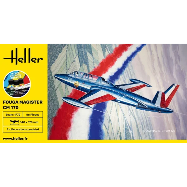 1000562200-2 Heller - STARTER KIT Fouga Magister CM 170 - 56220