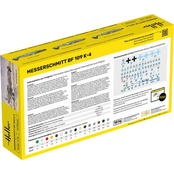 1000562290-1 Heller - STARTER KIT Messerschmitt Bf 109 K-4 - 56229