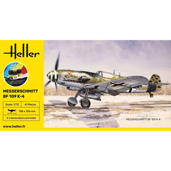1000562290-2 Heller - STARTER KIT Messerschmitt Bf 109 K-4 - 56229
