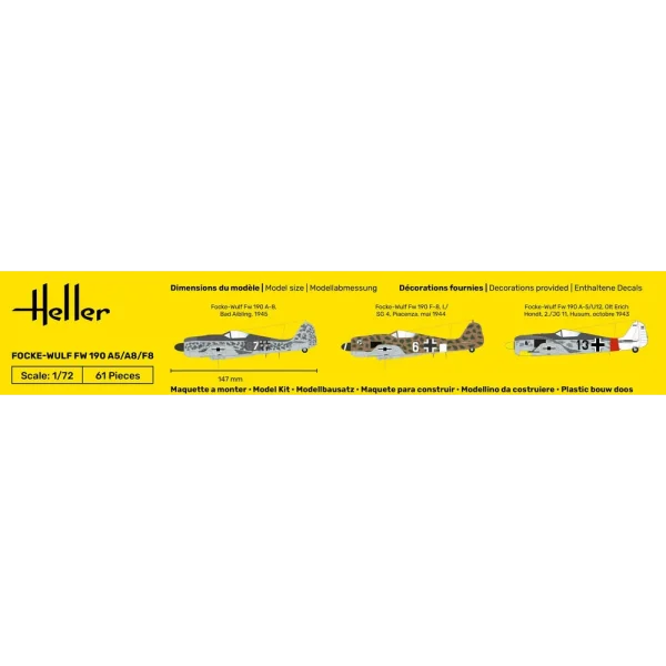 1000562350-4 Heller - STARTER KIT FW 190 A5/A8/F8 - 56235
