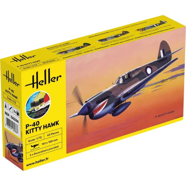 1000562660 Heller - STARTER KIT P-40 Kitty Hawk - 56266