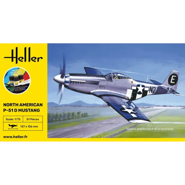 Heller - STARTER KIT P-51 Mustang - 56268