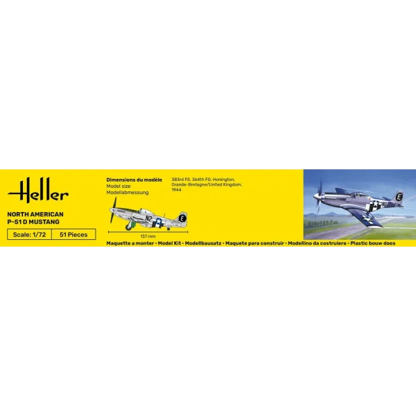 Heller - STARTER KIT P-51 Mustang - 56268