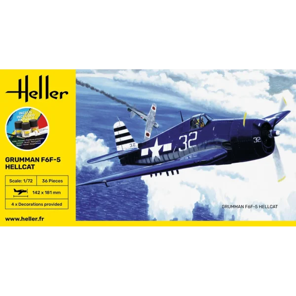 Heller - STARTER KIT F6F Hellcat - 56272