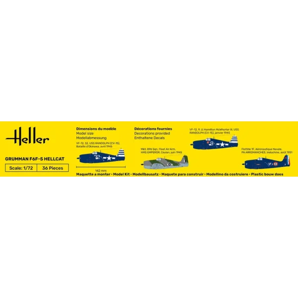 Heller - STARTER KIT F6F Hellcat - 56272
