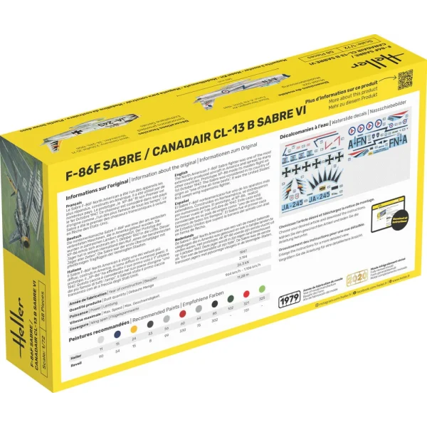 1000562770-1 Heller - STARTER KIT F-86F Sabre / Canadair CL-13 B Sabre VI - 56277