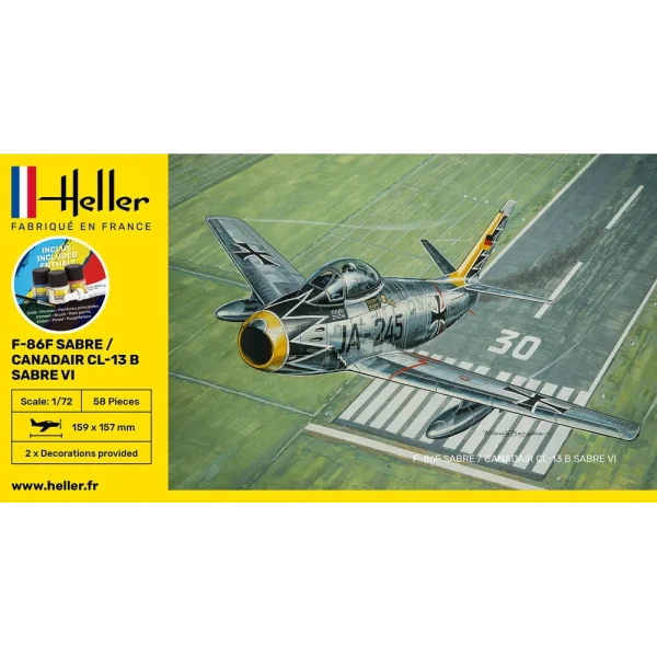 1000562770-2 Heller - STARTER KIT F-86F Sabre / Canadair CL-13 B Sabre VI - 56277
