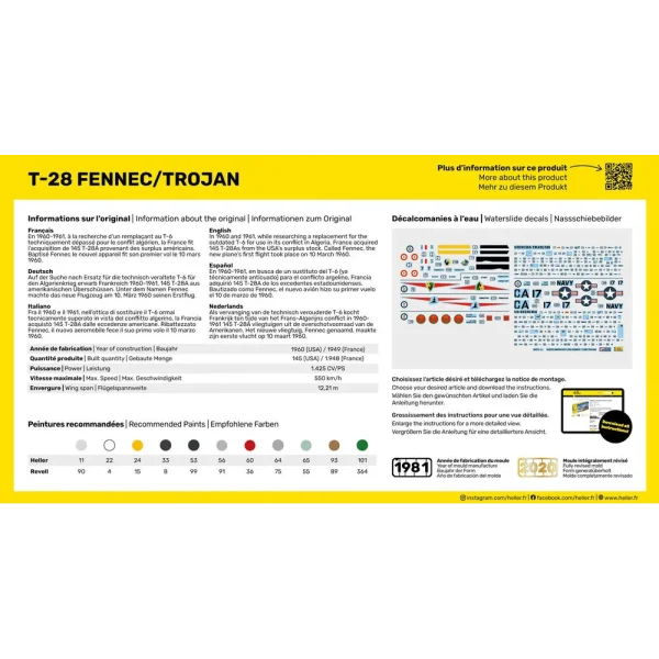 1000562790-3 Heller - STARTER KIT T-28 Fennec / Trojan - 56279