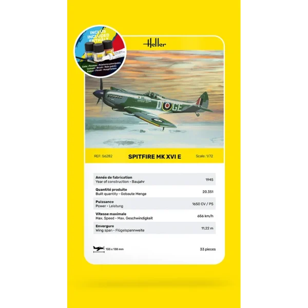 1000562820-card Heller - STARTER KIT Spitfire - 56282